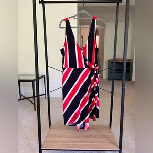 Express Stripped Midi Dress